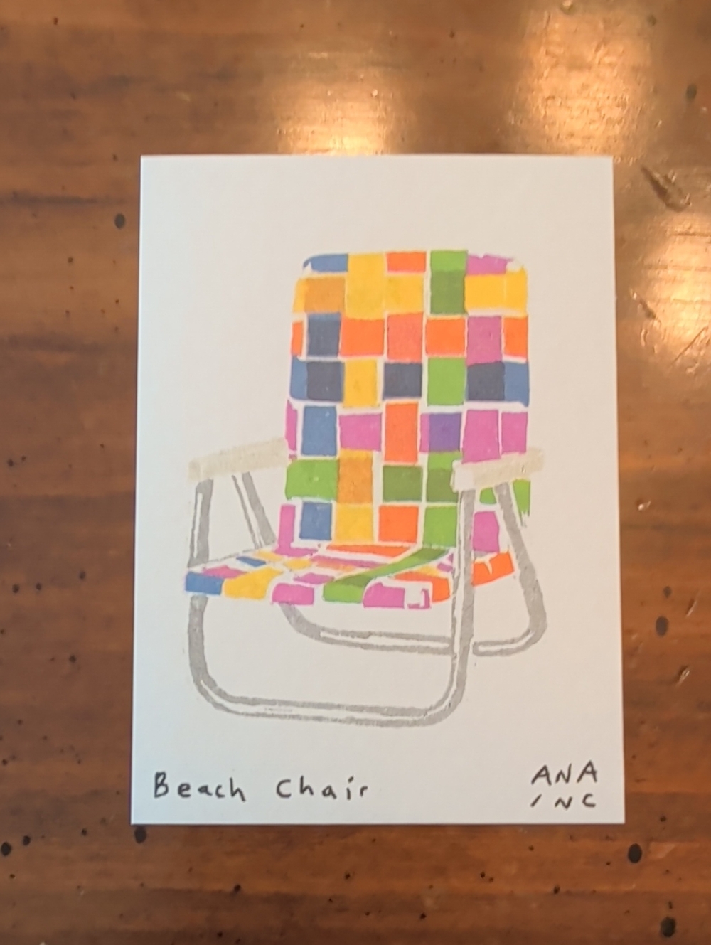 Inciardi Maine Mini Print Beach Chair